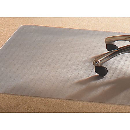 Mammoth Office Products Chair Mat For Medium-Pile Carpets, 36" x 48", Clear
