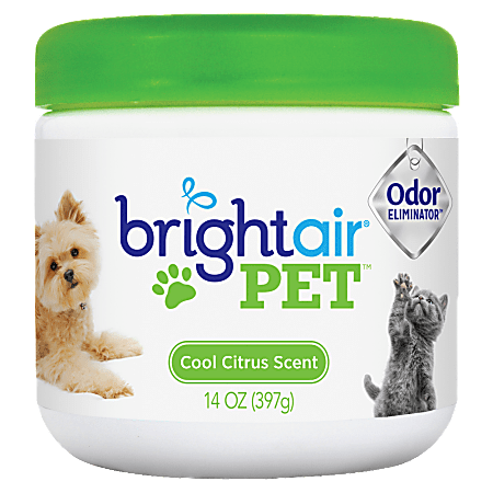 Bright Air® Pet™ Odor Eliminator Air Freshener, Gel, 14 Oz, Cool Fresh Scent