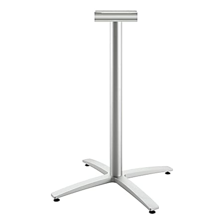 HON Between X-Base, Standing Height - Silver X-shaped Base - 41" Height - Assembly Required