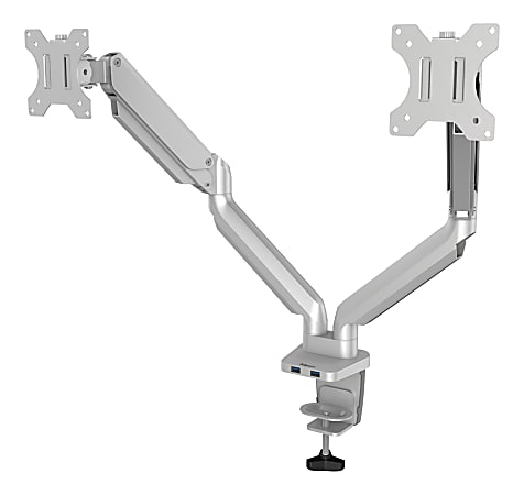 Fellowes® Platinum Series Dual Flat-Panel Monitor Arms, Silver