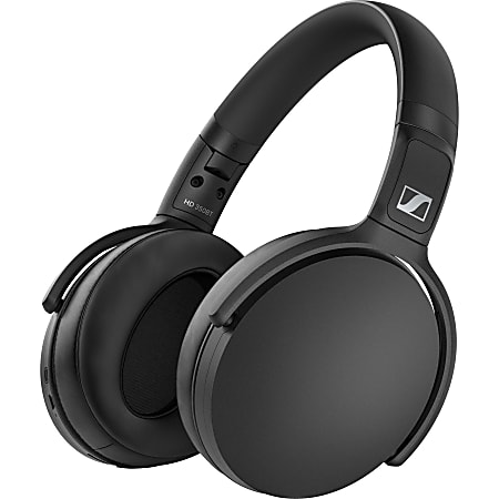 Sennheiser HD 350BT Headphones with mic full size Bluetooth wireless white  - Office Depot