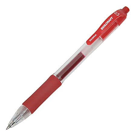 SKILCRAFT® Retractable Gel Pens, Fine Point, 0.5 mm,