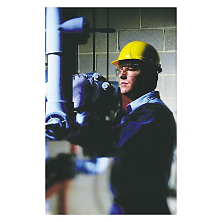 MCR Safety Yukon Uncoated Protective Eyewear, Clear Polycarb Lens/Frame, 140mm Temple