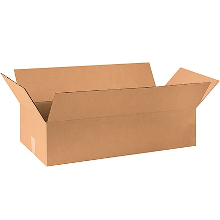 Partners Brand Corrugated Boxes, 12"H x 20"W x 36"D, 15% Recycled, Kraft, Bundle Of 15