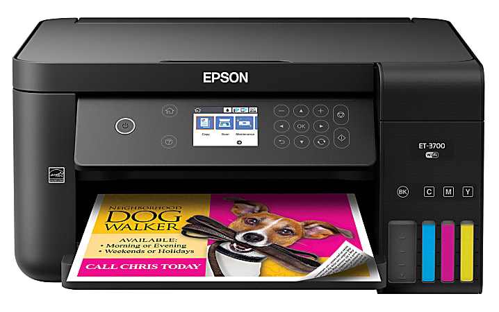 Epson® Expression® ET-3700 EcoTank® Wireless Color Inkjet All-In-One Printer