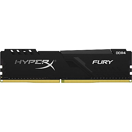 HyperX Fury 8GB DDR4 SDRAM Memory Module - For Desktop PC - 8 GB (1 x 8GB) - DDR4-2666/PC4-21333 DDR4 SDRAM - 2666 MHz - CL16 - 1.20 V - Non-ECC - Unbuffered - 288-pin - DIMM - Lifetime Warranty