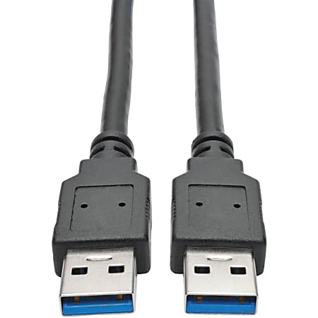 Eaton Tripp Lite Series USB 3.0 SuperSpeed A/A Cable (M/M), Black, 3 ft. (0.91 m) - USB cable - USB Type A (M) to USB Type A (M) - USB 3.0 - 3 ft - black