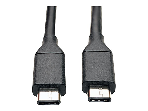 Eaton Tripp Lite Series USB-C Cable (M/M) - USB 3.2 Gen 2 (10 Gbps), Thunderbolt 3 Compatible, 3 ft. (0.91 m) - USB cable - 24 pin USB-C (M) to 24 pin USB-C (M) - USB 3.1 Gen 2 - 3 A - 3 ft - molded - black
