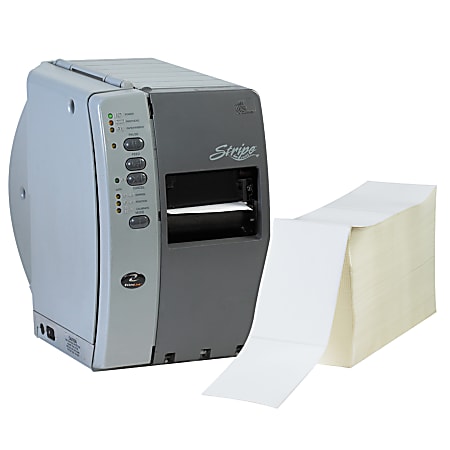 Office Depot® Brand Fanfold Rectangle Thermal Transfer Labels, THL140, 4