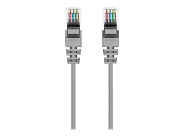 Belkin CAT6 Slim Gigabit Snagless UTP Ethernet Cable - 10 ft Category 6 Network Cable for Network Device, Notebook, Desktop Computer, Modem, Router, Wall Outlet - First End: 1 x RJ-45 Network - Male - Second End: 1 x RJ-45 Network - Male - 1 Gbit/s