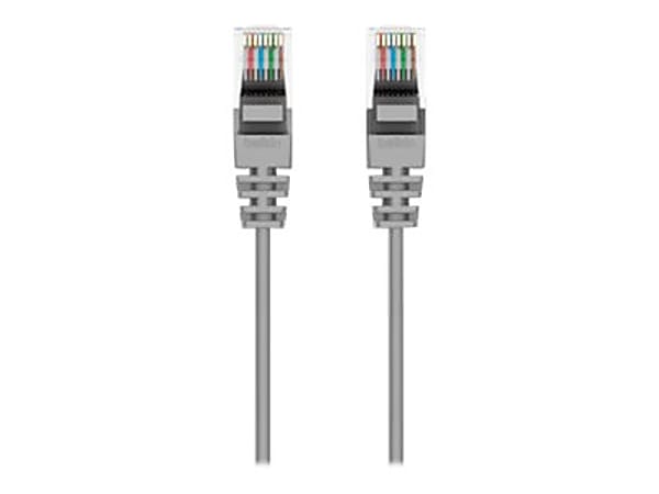 Belkin CAT.6 UTP Patch Network Cable - 10 ft Category 6 Network Cable for Network Device - First End: 1 x RJ-45 Network - Male - Second End: 1 x RJ-45 Network - Male - Patch Cable - 28 AWG - Gray