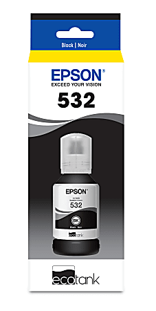 Epson® 532 EcoFit® High-Yield Black Ink Bottle, T532120-S
