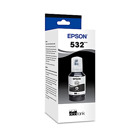 Epson® 532 EcoFit® High-Yield Black Ink Bottle, T532120-S