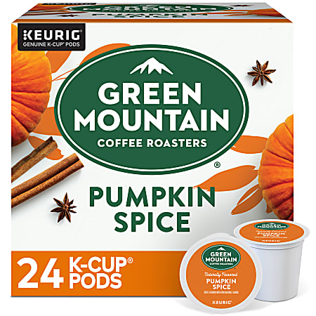 Green Mountain Coffee® Single-Serve Coffee K-Cup® Pods, Pumpkin Spice, Carton Of 24