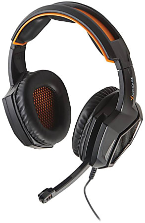 X Rocker XH3 Multi-Platform Gaming Headset, Black/Orange