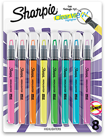 Sharpie Clear View Stick Highlighter Yellow 2/Pack