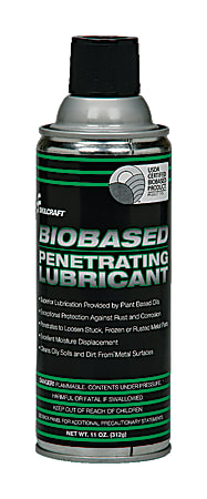 SKILCRAFT® Bio-based 5-in-1 Penetrating Multipurpose Aerosol Oil Lubricant, Citrus Scent, 11 Oz