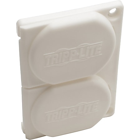 Tripp Lite Safe-IT Replacement Outlet Covers for Hospital Medical Power Strips Antimicrobial - Supports Power Strip - Lockable - Plastic - White
