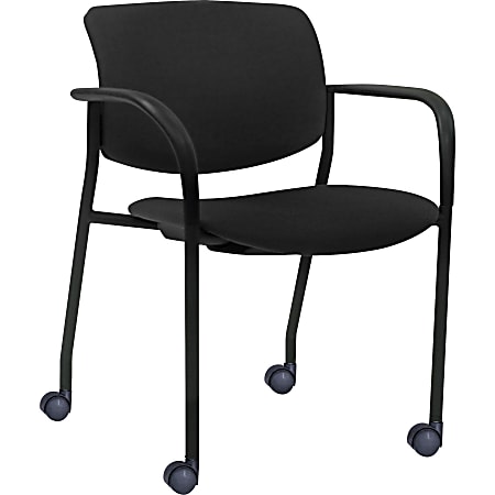 Lorell® Stack Chairs, Black, Set Of 2 Chairs