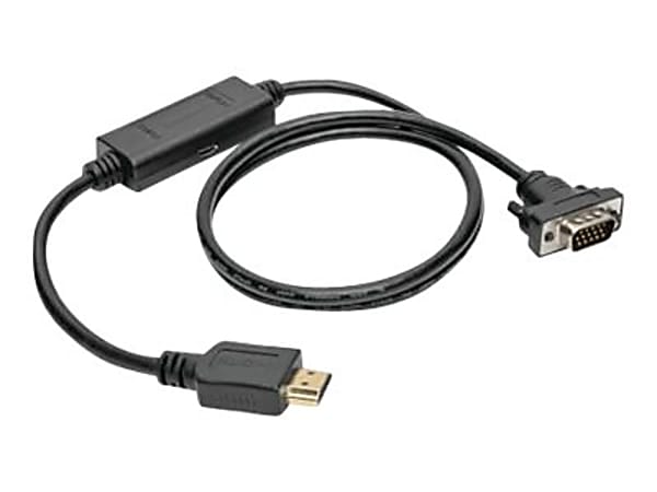 Tripp Lite HDMI to VGA Active Adapter Cable Low Profile HD15 M M 1080p 3ft