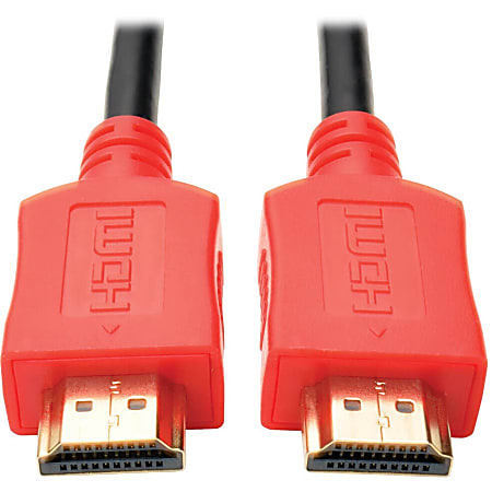 Eaton Tripp Lite Series High-Speed HDMI Cable, Digital Video and Audio, UHD 4K (M/M), Red, 6 ft. (1.83 m) - HDMI  - P568006RD