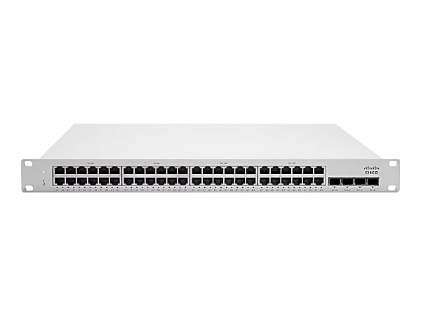 Meraki MS225-48LP Ethernet Switch - 48 Ports - Manageable - Gigabit Ethernet, 10 Gigabit Ethernet - 10/100/1000Base-T, 10GBase-X - 3 Layer Supported - Modular - Power Supply - Twisted Pair, Optical Fiber