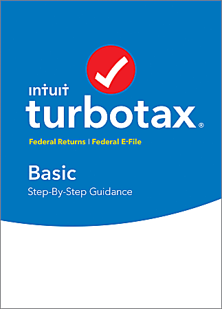 Intuit® TurboTax® Basic Federal + E-File 2017, For PC/Mac®, Disc