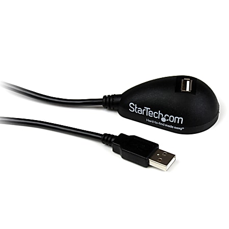 StarTech.com Desktop USB Extension Cable - Extend a USB port from the back of your computer to your desktop - 5 ft usb a to a extension cable - 5ft usb a male to a female cable - 5ft usb 2.0 extension cord