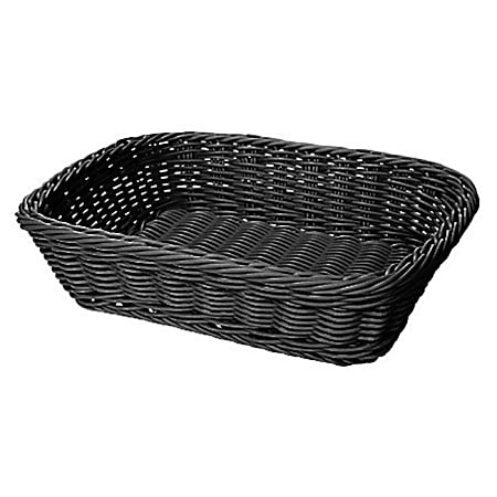 GET Enterprises Designer Polyweave Basket, 11-1/2" x 8-1/2", Black