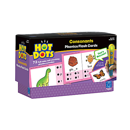 Educational Insights&reg; Hot Dots Phonics Program, Set 2 Consonants, Grades K-5
