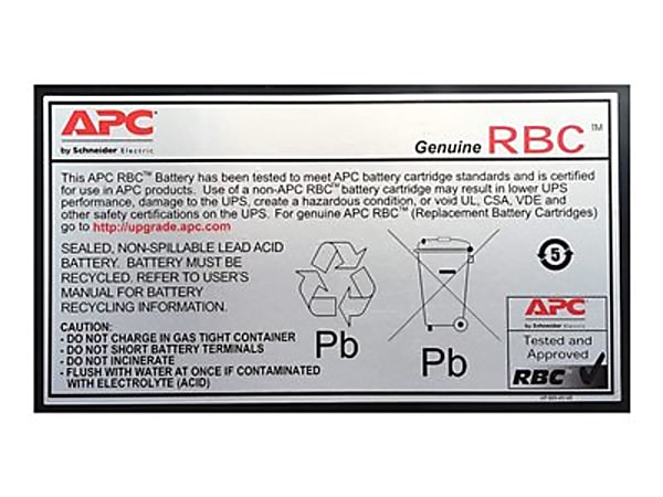 APC Replacement Battery Cartridge #110 - UPS battery - 1x battery - lead acid - black -  - APCRBC110