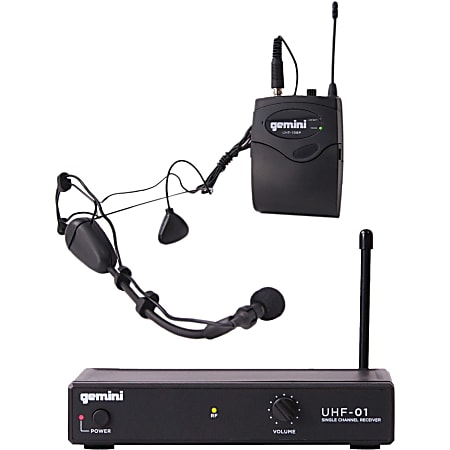 gemini UHF 01HL: Wireless Microphone System  500 MHz to 950 MHz Operating Frequency517.60 MHz Frequency Response  150 ft Operating Range