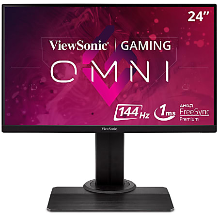 ViewSonic XG2405 24" OMNI 1080p 1ms 144Hz IPS Gaming Monitor with FreeSync Premium, HDMI, and DP - 24" OMNI Gaming Monitor - Full HD 1920 x 1080 Resolution - 16.7 Million Colors - FreeSync Premium - 250 Nit - 1ms - 144Hz Refresh Rate - HDMI - DisplayPort