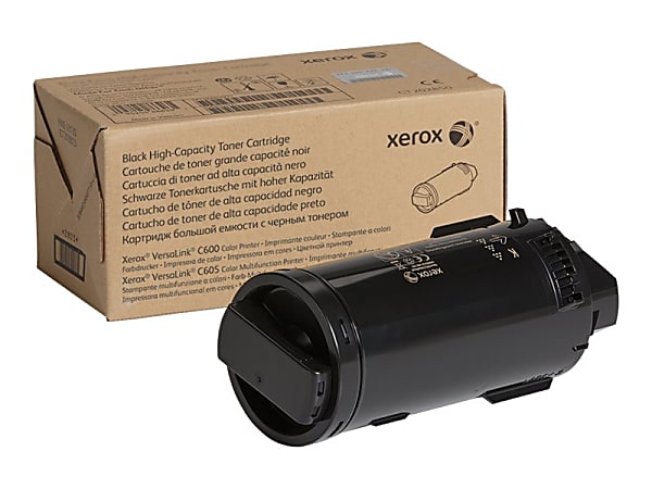 Xerox VersaLink C605 - High Capacity - black - original - toner cartridge - for VersaLink C600, C605