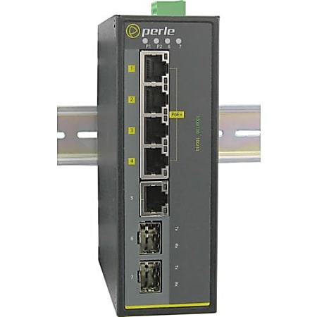 Perle IDS-105GPP-DSFP - Industrial Ethernet Switch with Power Over Ethernet - 5 Ports - 10/100/1000Bas - 07011690