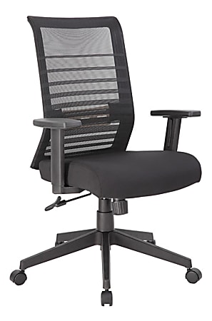 Boss Office Products Horizontal Mesh-Back Task Chair, Black/Gray