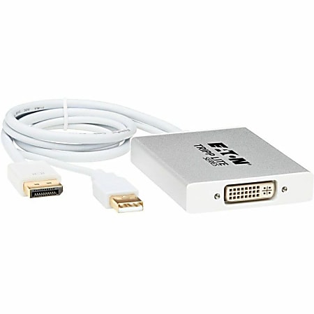 Tripp Lite 6in DisplayPort to DVI Active Video Adapter Dual Link 2560x1600 - DisplayPort/DVI/USB  - P13406NDVIDL