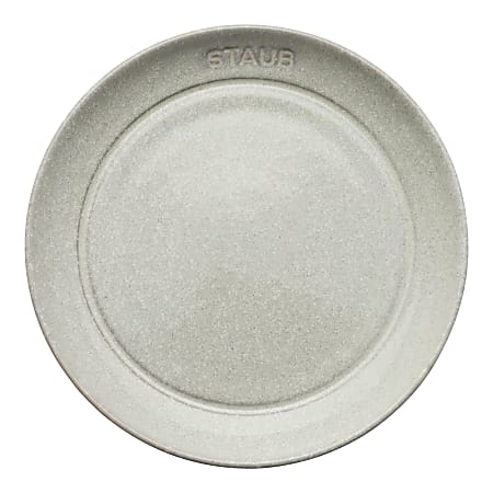 Staub Ceramic Dinnerware Set, 6" Appetizer Plates, White Truffle, Set Of 4 Plates