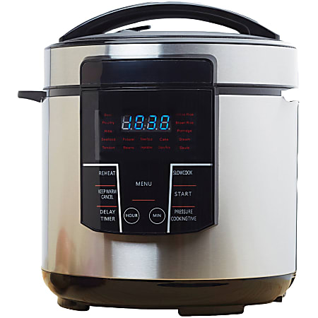 Brentwood EPC-626 Cooker - 1.50 gal - Black, Stainless Steel