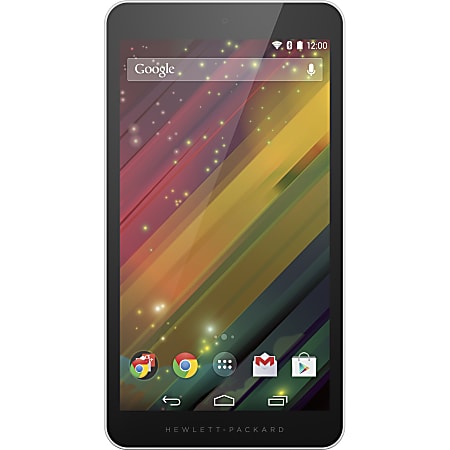 HP 7 G2 1311 Wi-Fi Tablet, 7" Screen, 8GB Memory, 32GB Storage, Android 4.4.2 KitKat, Black