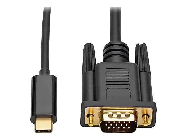 Tripp Lite by Eaton USB C to VGA Adapter Cable Converter 1080p M/M USB Type C to VGA, USB-C, USB Type-C 3ft 3' - USB/VGA  - U444003V