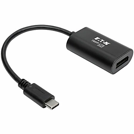 Eaton Tripp Lite Series USB C to DisplayPort Video Adapter Converter 4K x 2K @ 60Hz, Black, USB Type C to DP, US - U44406NDP4K6B