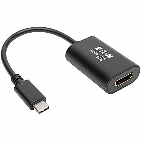 Eaton Tripp Lite Series USB C to HDMI Video Adapter Converter 4Kx2K M/F, USB-C to HDMI, USB Type-C to HDMI, USB Type C to HDMI 6in - U44406NHD4K6B