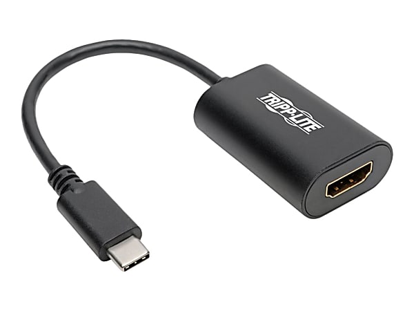 Tripp Lite USB C to HDMI Video Adapter Converter 4Kx2K M/F, USB-C to HDMI, USB Type-C to HDMI, USB Type C to HDMI 6in - External video adapter - USB-C 3.1 - HDMI - black