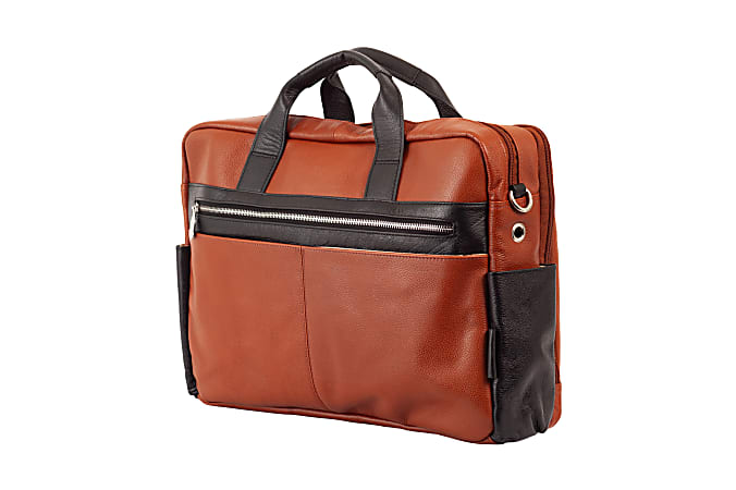 McKleinUSA Southport Briefcase With 17" Laptop Pocket, Brown