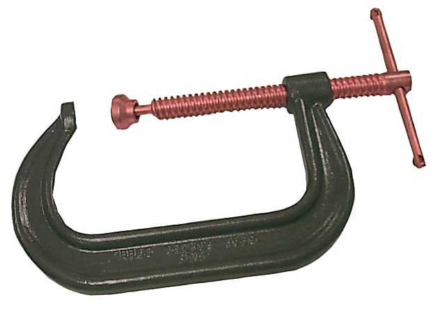Drop Forged C-Clamp, 6-5/16 in Throat Depth, 12