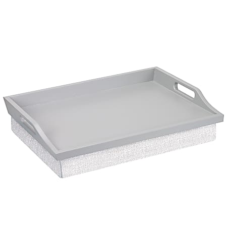 Rossie Home Lap Tray With Pillow 4.1 H x 17.5 W x 13.5 D BambooNatural -  Office Depot