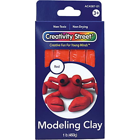 Creativity Street Modeling Clay - Modeling - Recommended For - 1 Box - Red