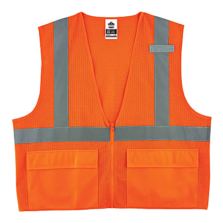 Ergodyne GloWear Safety Vest, Standard, Type-R Class 2, Small/Medium, Orange, 8220Z