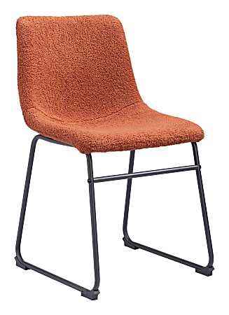 Zuo Modern Smart Dining Chairs, Orange, Set Of 2 Chairs